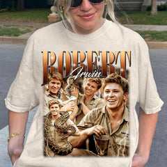 Retro 90s Robert Irwin Zookeeper Bootleg Shirt, Vintage Robert Irwin Fan Gift,Gift For Her Or Him, Robert Irwin Wildlife Photographer shirt