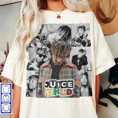 Juice Wrld Music Shirt, 90S Vintage juice world 999 Juice Wrld Music 2023 Bootleg Graphic Tour, Graphic Tee