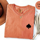Spade Symbol T-Shirt Poker Card Tee, Minimal Playing Card Shirt, Casino Game Unisex Top