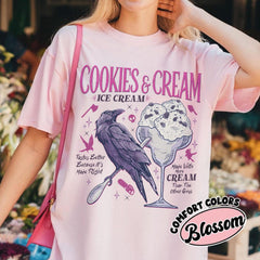 Butcher  Blackbird Dark Romance  Comfort Colors Shirt, Cookie & Cream Ice Cream T Shirt, Brynne Inspired Book Shirt, Gift For Book Lover