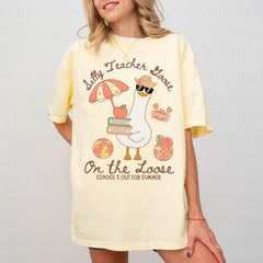 Last Day of School Teacher Shirts, Schools Out for Summer Silly Goose Teacher Shirt, End of Year Teacher Shirt, Funny Summer Teacher Shirt
