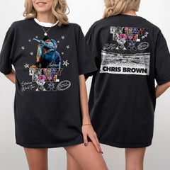 Chris Brown Tour Breezy Bowl XX Shirt, Chris Brown Merch 2025 Shirt, Chris Brown Graphic Shirt, Chris Brown Fan Gift, Breezy 2025 Shirt