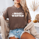 Comfort Color's Vintage Most Wanted Cowboy T-Shirt, Western T-Shirt, Western Bachelorette T-Shirt, retro cowboy shirt