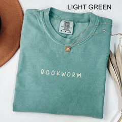 Comfort Colors Bookworm Shirt, Book Lover T-shirt, Bookish Outfit, Book Club Clothing, Bookworm Tee, Reading Teacher Tshirt, Librarian Gift