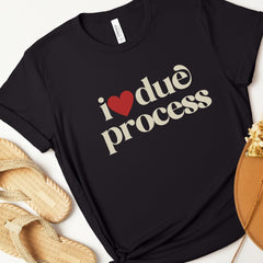I love due process unisex tshirt, pro immigration shirt, immigrants make america great, deport fascists shirt, immigration lawyer gift