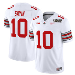 O.S Buckeyes #10 Julian Sayin ‘Heritage Stripe’ 2026 Fan Jersey
