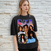 Sza Vintage Shirt, Sza Retro 90's Graphic Tee, Sza Bootleg Wash T-Shirt, SZA Ctrl, SZA Fan Gift, R&B Singer Shirt, Music Artist Fan Shirt