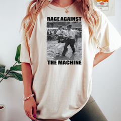 Bernie Sanders,Fight Oligarchy Tour Shirt, Political Activism T-Shirt,1963 Arrest Photo, Rage Against The Machine, Resistance Tee,Anti Trump