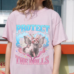 Protect The Dolls Shirt, Feminist Gender Equality Shirt, Subtle Leftist Protect Trans Folks Pride Tee, Human Rights Trans Rights Statement