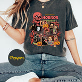 Vintage 90s Halloween Movies, Retro Horror Night Comfort Colors Shirt, Halloween Vibes Tee, Halloween Shirt, Horror Movies Characters Shirt'1793329113