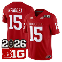 I.Hossiers #15 Fernando Mendoza 2026 B1G Patch Fan Jersey