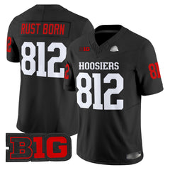 I.Hossiers #812 Rust Born 2025 B1G Patch Fan Jersey