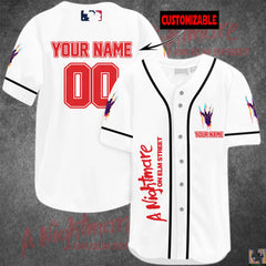 Custom A Nightmare On Elm Street Baseball Jersey - Horror Fan Shirt