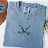 Field Hockey Sticks T-Shirt, Minimal Hockey Tee for Players & Fans