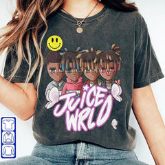 Juice Wrld Legends Never Die T-Shirt, Hip Hop Oversized Streetwear Tee, Rap Music Fan Gift, 999 Merch Graphic Shirt