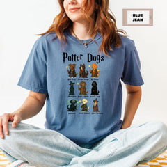 Comfort Colors Potter Dogs Shirt, Funny Wizard Dogs Shirt, Gift for Dog Owner, Dog Lover Gift, Birthday Gift, Fantastic Cute Dog Shirt