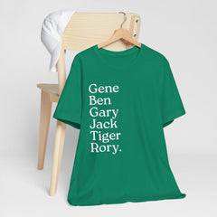 Golf Grand Slam Shirt, Rory McIlroy Fan, Tiger Woods, Fangear, Masters Champions Shirt, Golf Legends T-Shirt, Golfer Gift, Golfing Apparel