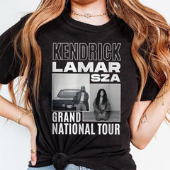 Kendrick lamar X SZA Retro Tshirt, Vintage SZA sthirt, Reto Kendrick Lamar Shirt, Bootleg tshirt Kendrick Lamar tm242