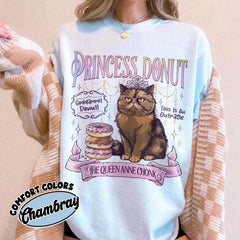 Princess Donut Comfort Colors Shirt, Dungeon Crawler Carl TShirt, Sci-Fi Book Lover Tee, Bookish Apparel for Book Lovers