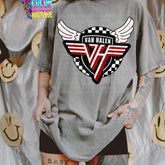 Winged Emblem Tee | Retro Rock Graphic Shirt | DTG Print on Comfort Colors Band Tee