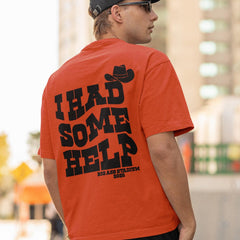 2 sided I Had Some Help Cowboy Shirt, Big Ass Stadium Tour Tee, Post Malone Morgan Wallen Concert Shirt, Comfort Colors Unisex Shirt
