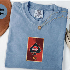 Charles Leclerc Ace Card F1 Tee, Racing Shirt, Formula 1 Fan Gift, Ferrari Race Tee, Driver Helmet Top, F1 Lover Christmas Shirt