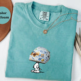 Lando Norris Racing Helmet Snoopy Shirt, Funny F1 Fan Crewneck, Cartoon Racer Top, Motorsport Gift, Comfort Colors Unisex Shirt 1