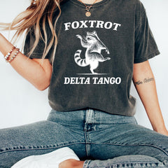 Foxtrot Delta Tango Raccoon Sweatshirt, Not Subtle Anti Trump Shirt, FDT Resist Persist Republican T Shirt, FDT Shirt, Political Shirt