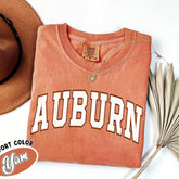 Comfort Colors Auburn Alabama Shirt, Vintage Auburn City Tshirt, Game Day Shirt, Retro Auburn Gift, Auburn Travel Gift, Retro Style