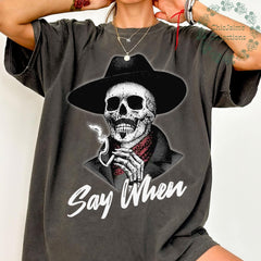 I'm Your Huckleberry Say When Shirt, Val Kilmer Doc Holliday Shirt, Vintage RIP Val Kilmer Unisex Tee, Cowboy Tee