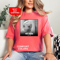 Comfort Colors Papa Francis 1936-2025, Rememberance Shirt, Rest In Peace Shirt, Papa Francis Tribute Shirt, RIP Papa Francis, Papa Francis