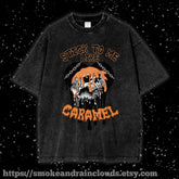 Caramel Vessel Music Inspired Vintage Oversized Streetwear Gothic Metal Tee Shirt Mens Womens