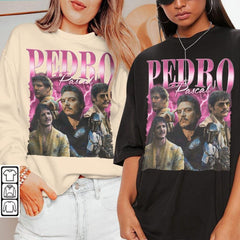 Actor Pedro Pascal Movie Shirt, Pedro Pascal Narcos Sweatshirt, Pedro Pascal Vintage Unisex Gift Bootleg Hoodie