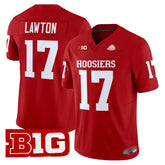 I.Hossiers #17 Ty Son Lawton 2025 B1G Patch Fan Jersey