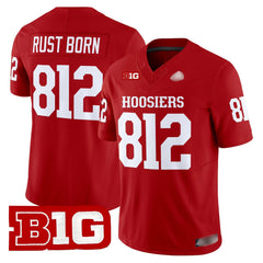 I.Hossiers #812 Rust Born 2025 B1G Patch Fan Jersey