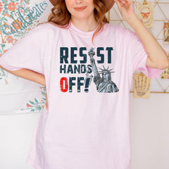 Resist Hands Off Shirt, Hands Off Protest Shirt, Statue Of Liberty Resist Shirt, Hands Off Anti Trump, Protest Tshirt, Social Justice Shirt