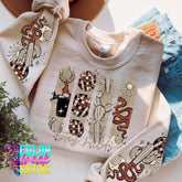 Stay Wild Sweatshirt | Funny Gildan | Cowgirl Pullover | Snake Moon Cactus Graphic | Boho Western Oversized Crewneck | Hot Mess Rodeo Energy