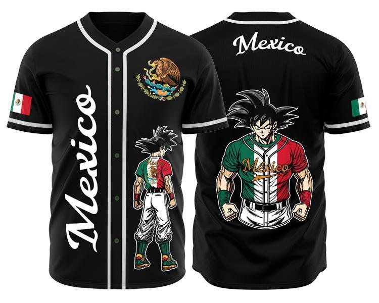 Mexico Goku Baseball Jersey Gift for Fans Anime Gift - Shirt King