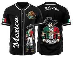 Mexico Goku Baseball Jersey Gift for Fans Anime Gift - Shirt King