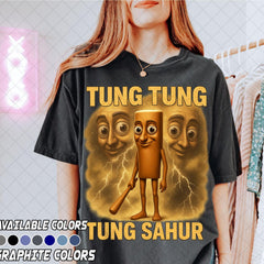 Comfort Colors Limited Tung Tung Tung Sahur Funny Baseball Bat Meme T-shirt, Italian Brainrot Shirt, Dank Memes Tshirt, Unhinged Clothes