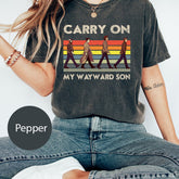 Supernatural Carry On My Wayward Son Vintage Comfort Colors Shirt T-Shirt, Trendy Abbey Road Shirt, Supernatural Shirt, Winchester Shirt2023'1566977623