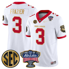G.Bulldogs #3 Nate Frazier Sugar Bowl & SEC Patch Limited Jersey