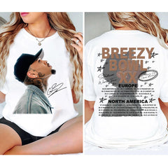 Chris Brown Breezy Bowl XX Tour 2025 T-Shirt, Chris Brown 2025 Concert, Chris Brown Fan Gift, Chris Brown Merch, Chris Brown Graphic Shirt