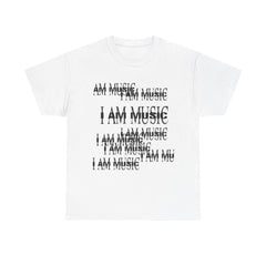 I Am Music Unisex Heavy Cotton Tee, Music Lover Gift, Musician Shirt, Band Merchandise, PlayBoi Carti, Rap, New, Fashion