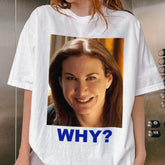 Funny WHY Meme Shirt, Viral Mystery Face Tee, Weird AI Face T-Shirt, Sarah Sherman Style SNL Shirt, Unisex Graphic Tee