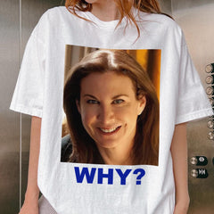 Funny WHY Meme Shirt, Viral Mystery Face Tee, Weird AI Face T-Shirt, Sarah Sherman Style SNL Shirt, Unisex Graphic Tee