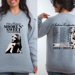 Short And Sweet Sweatshirt, Sabrina Sweatshirt, Sabrina Fan Hoodie, Sabrina Merch shirt. Sabrina Merch Sweatshirt, Sabrina 2025 Shirt