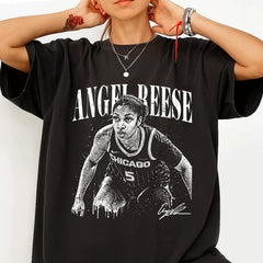 Vintage 90s Angel Reese Chicago Sky Shirt, Angel Reese Basketball T-Shirt, Basketball Gift for Fans Shirt'4417423007