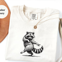 Dancing Raccoon T-Shirt, Vintage Woodland Animal Tee