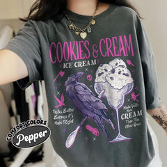 Butcher  Blackbird Dark Romance  Comfort Colors Shirt, Cookie & Cream Ice Cream T Shirt, Brynne Inspired Book Shirt, Gift For Book Lover